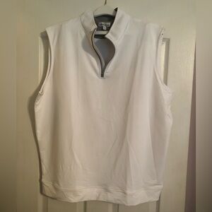 Peter Millar White Sleeveless Tee size XL